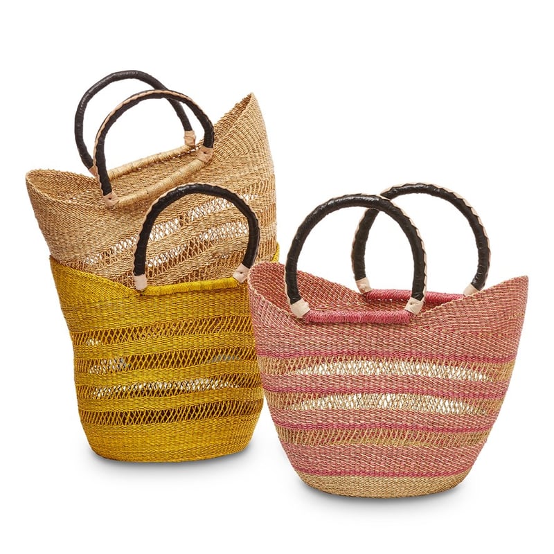 Bolga Natural Lace Shopping Basket 