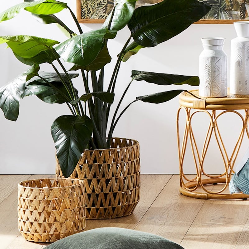 Zig Zag Natural Basket
