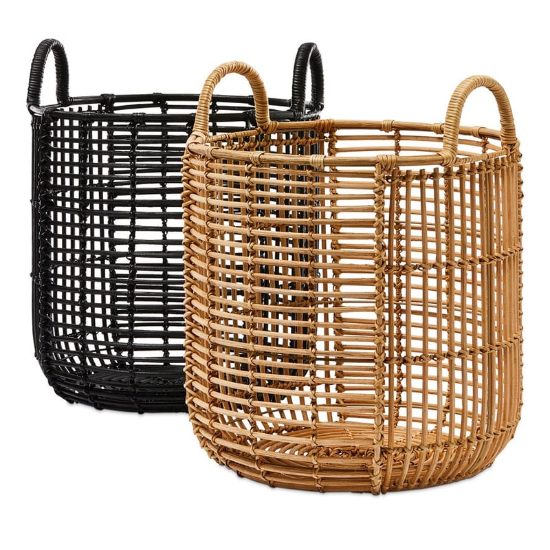 Mark Tuckey Byron Rattan Black Basket 