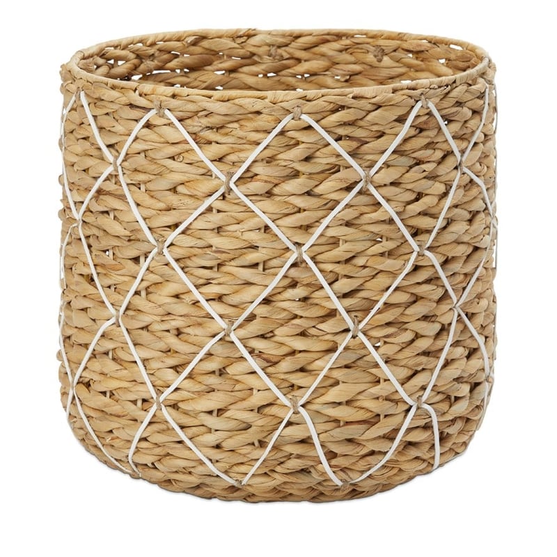Lima Cross Natural & White Basket 