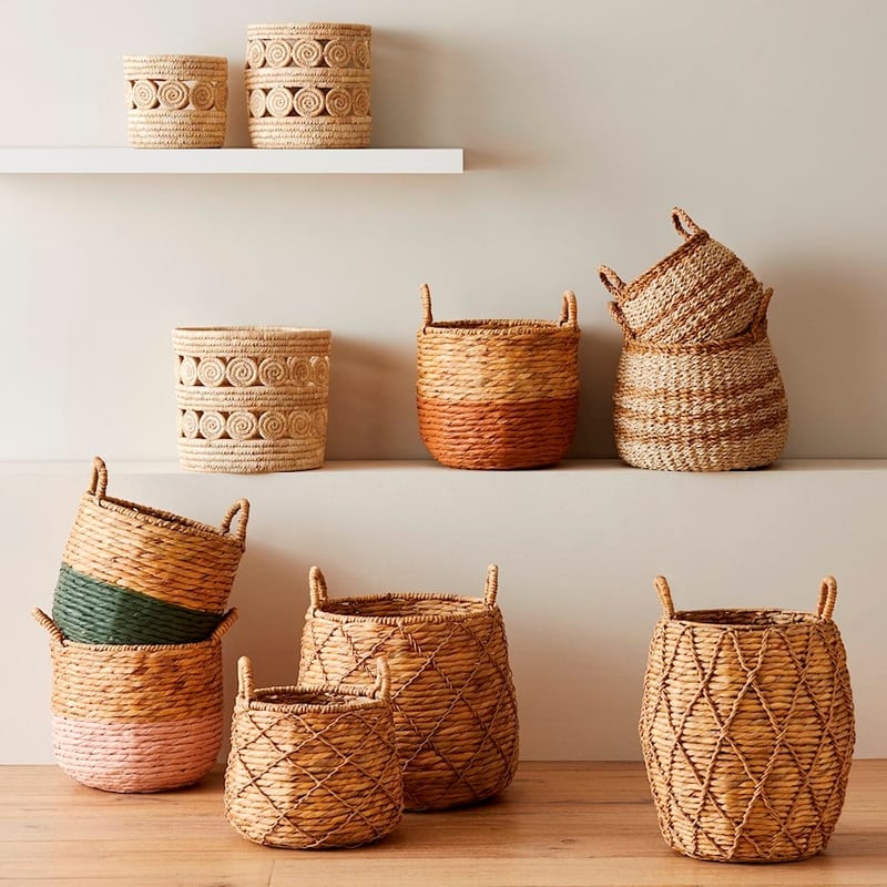 Otis Natural & Rust Basket 