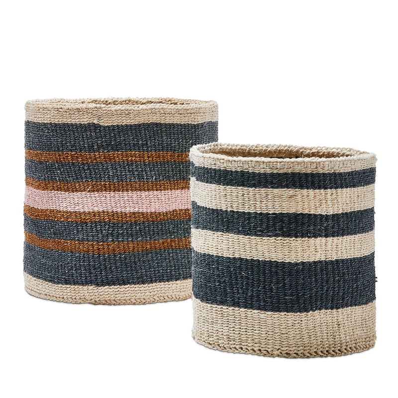 Mombasa Natural Blue & Pink Basket