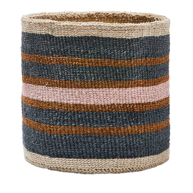 Mombasa Natural Blue & Pink Basket