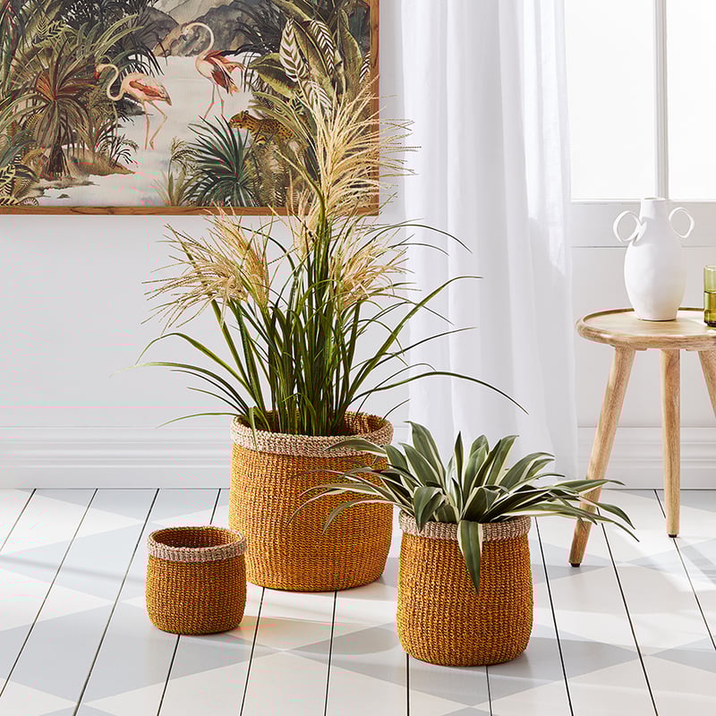 Marengo Mustard & Natural Basket