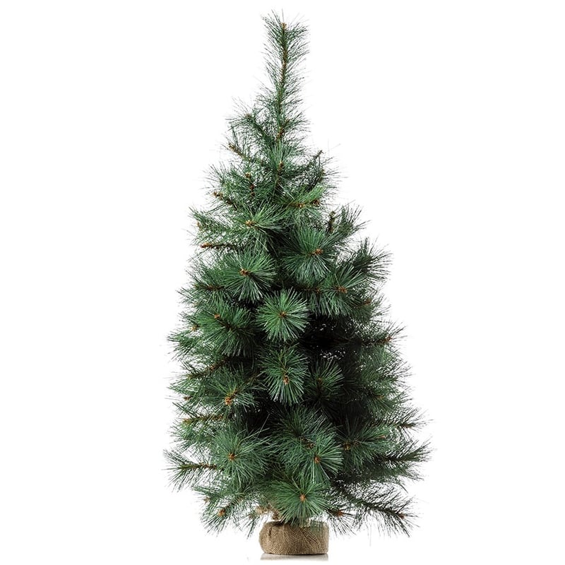 Christmas Large Green Burlap Tree
