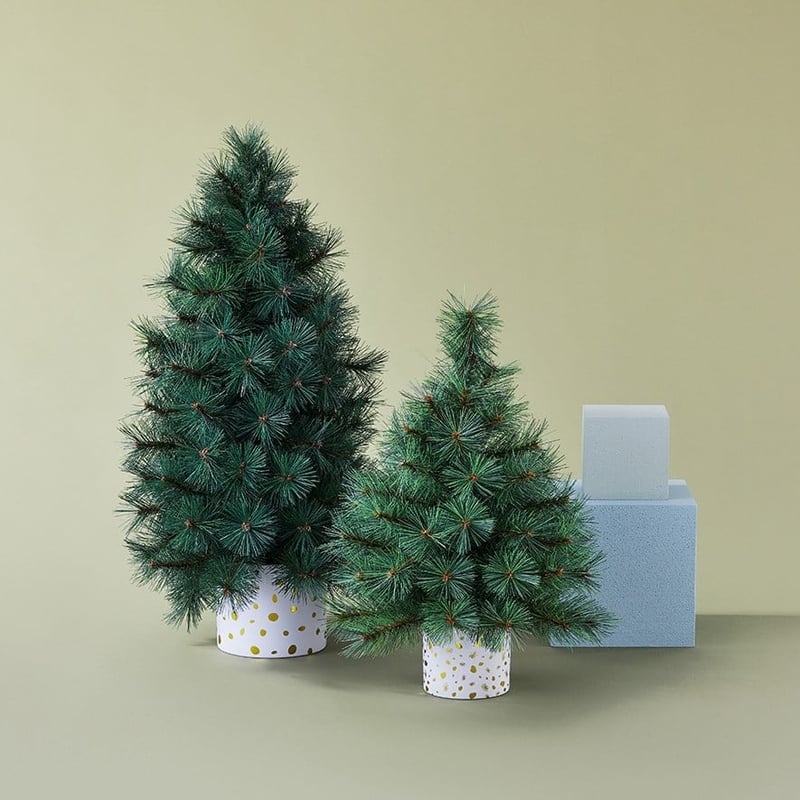 Christmas Large Green Burlap Tree