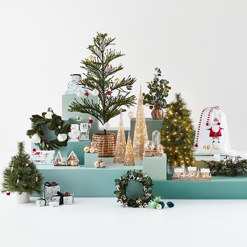 Christmas Large Green Burlap Tree