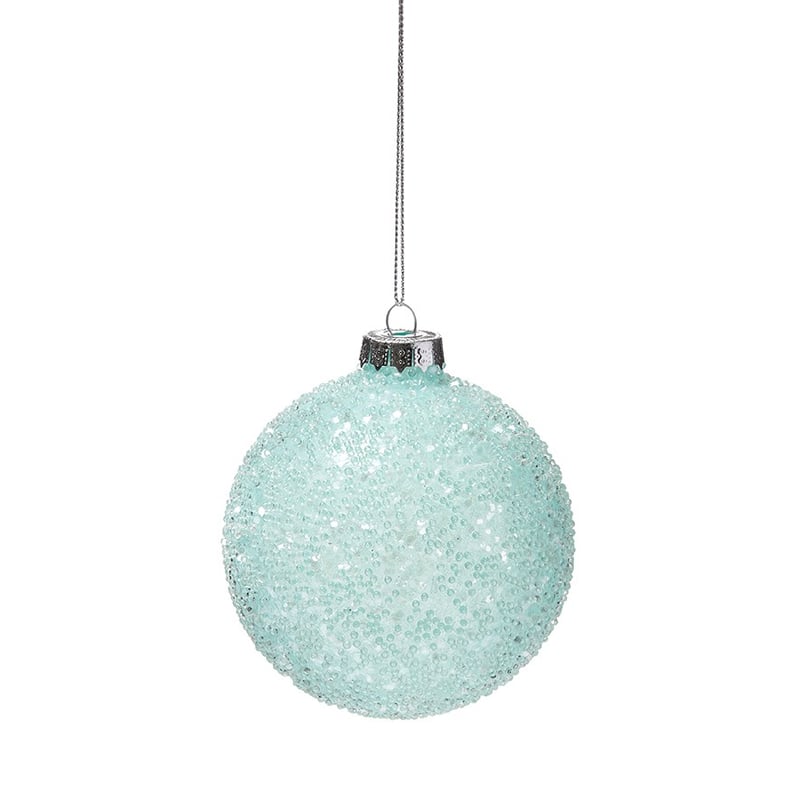 Glass Effect Light Aqua Bauble