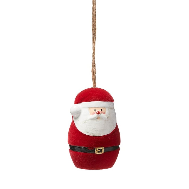 Hanging Festive Red Jolly Santa Decoration