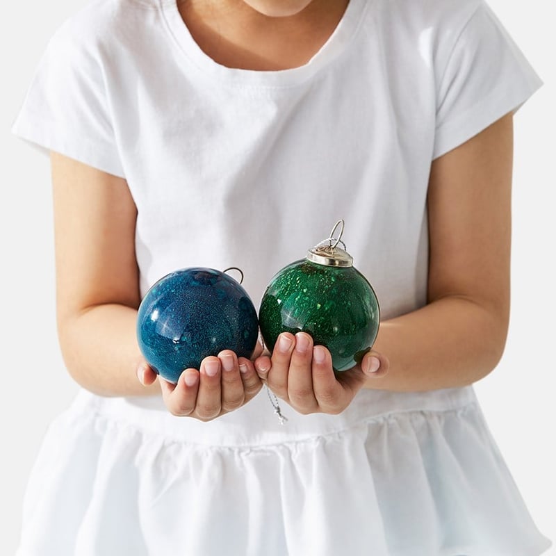 Marble Emerald Bauble  