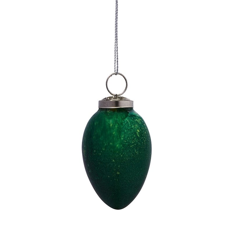 Marble Emerald Pear Bauble  