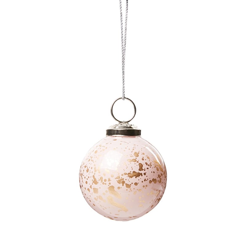 Splatter Small Pink Ball Bauble