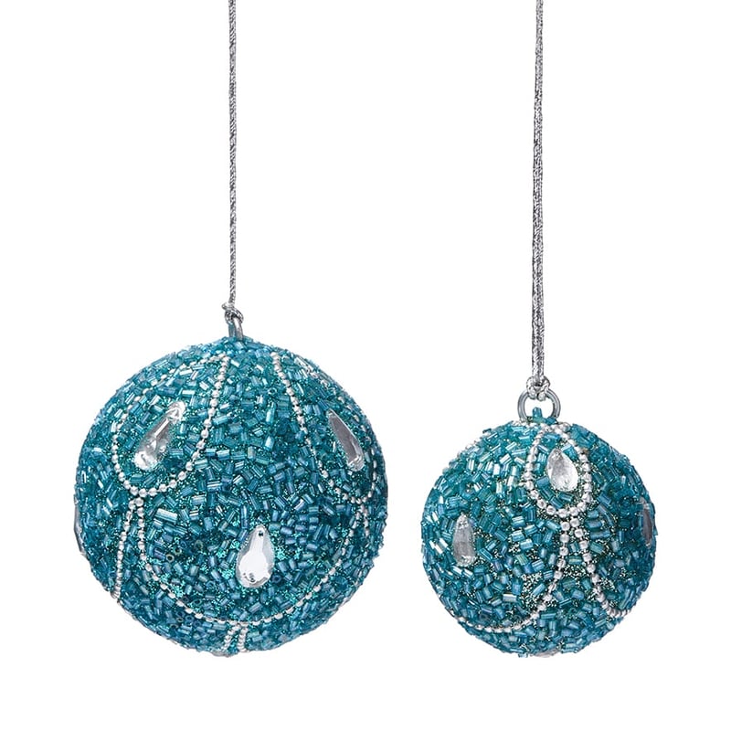 Beaded Turquoise Bauble 