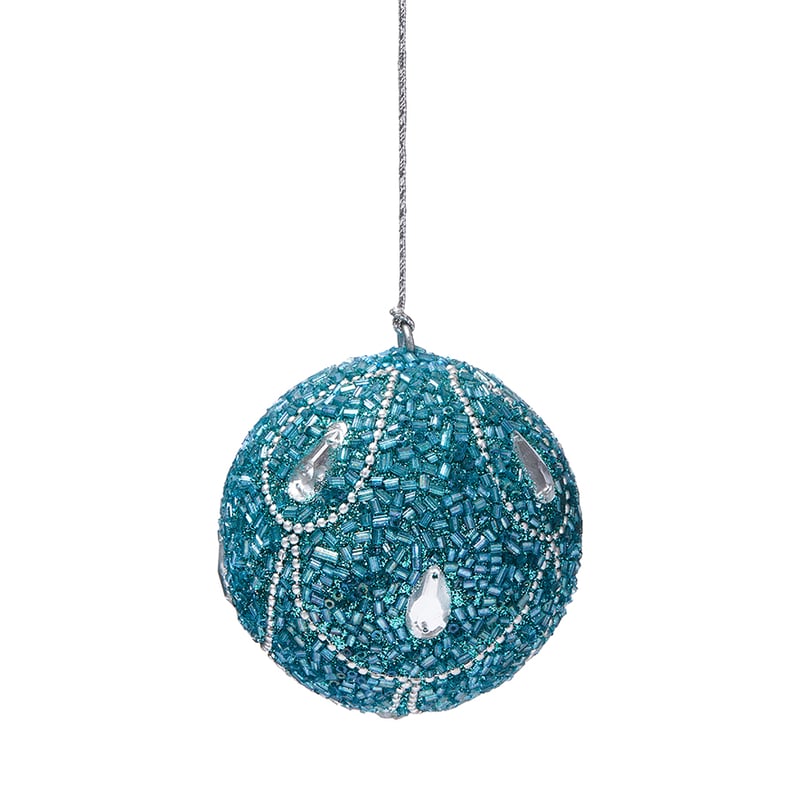 Beaded Turquoise Bauble 