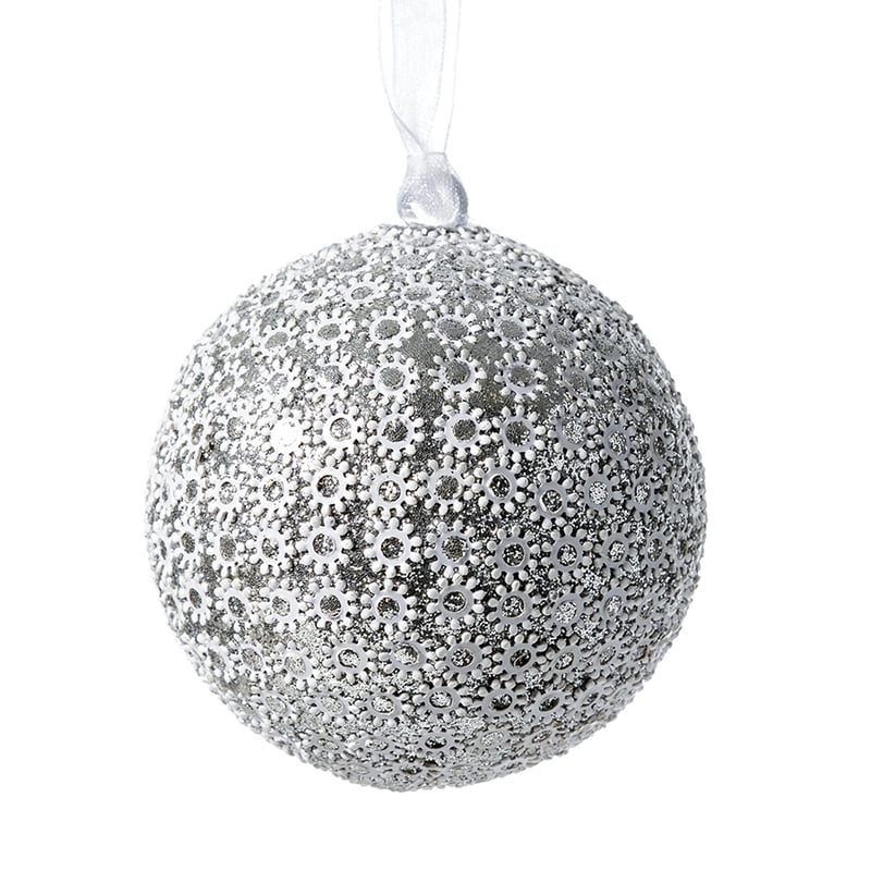 Daisy Large Silver Bauble