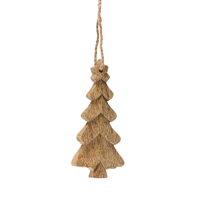 Hanging Natural Timber Tree Decoration