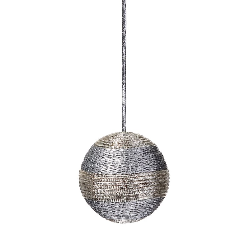 Tinsel Gold & Silver Bauble