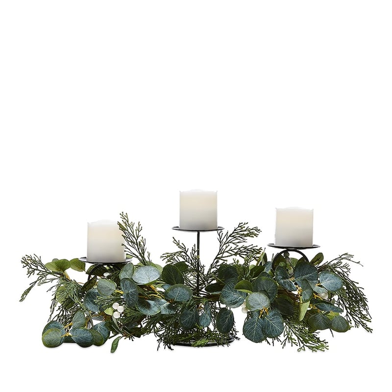 White Berry Gum Collection Green Candle Holder