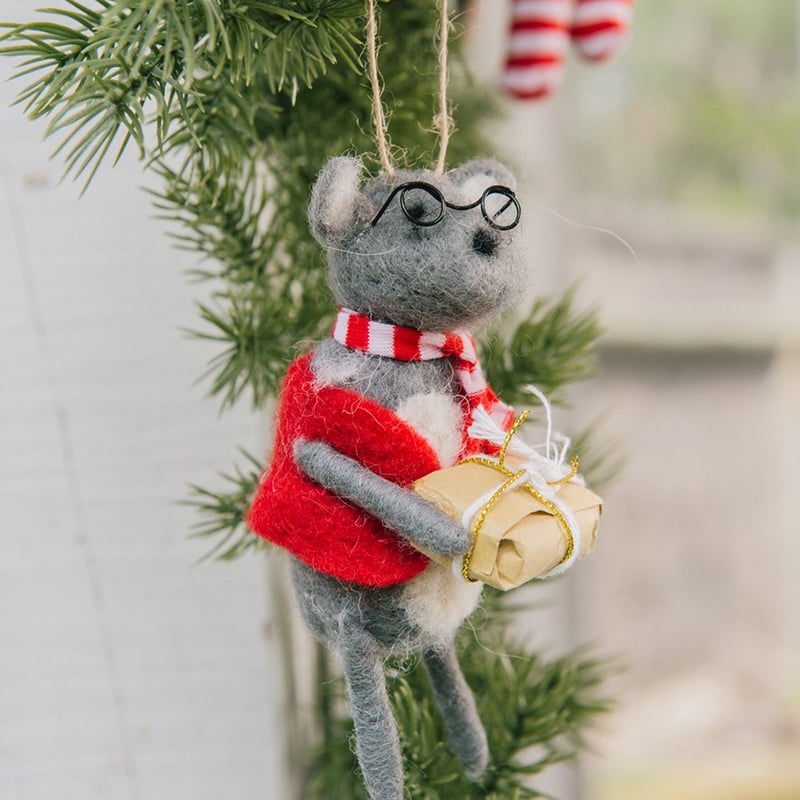 Felted Friends Native Brown Koala Decoration