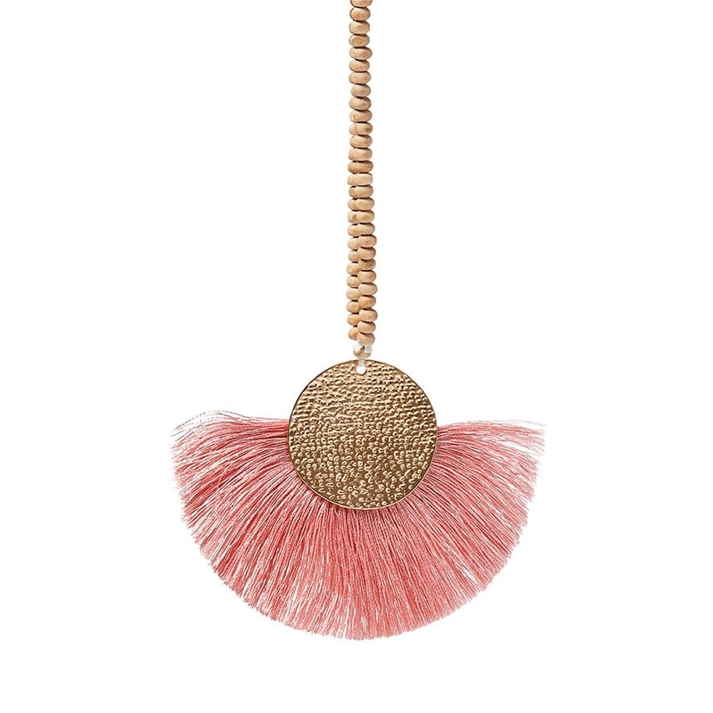 Boho Pink Fan Tassel Decoration