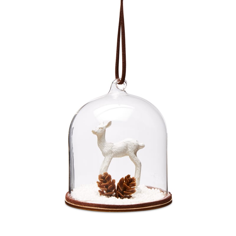 Woodland Deer Glass Decoration 