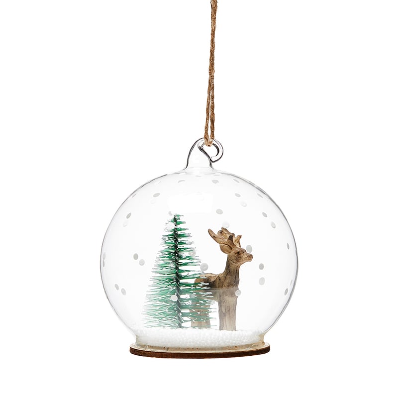 Dome Glass Standing Deer Decoration