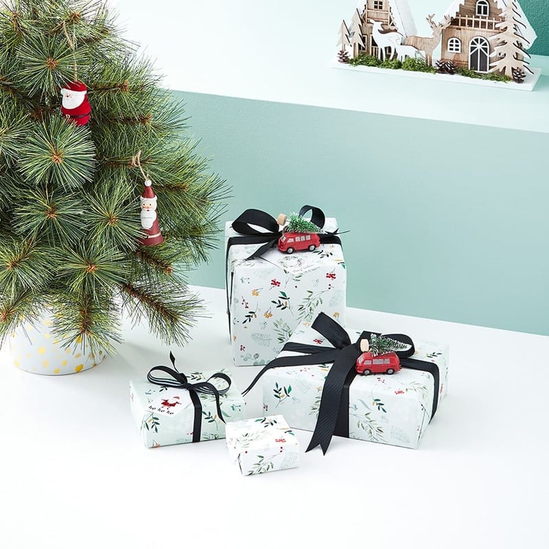 Botanical Christmas Wrapping Paper Pack of 2