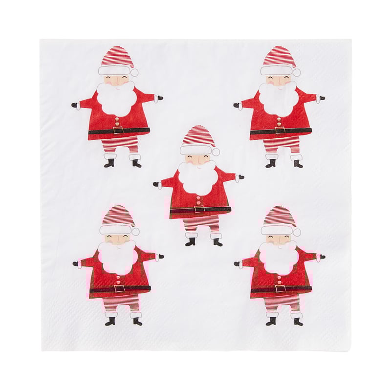 Festive Santa Paper Napkins Pack of 20