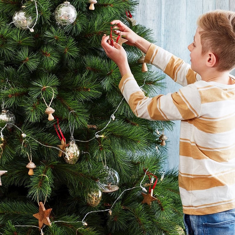 Hanging Timber Natural Star Ornament