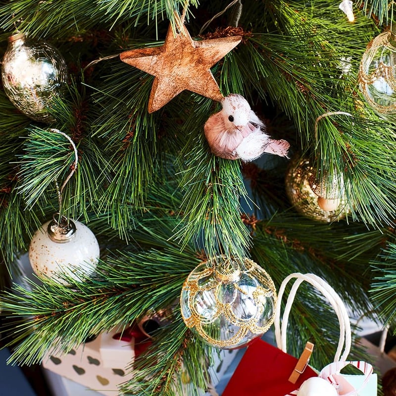 Hanging Timber Natural Star Ornament