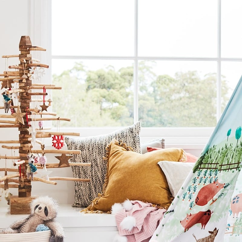 Hanging Timber Natural Star Ornament