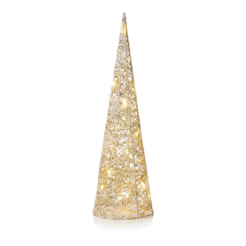 Champagne Cone Tree Lights