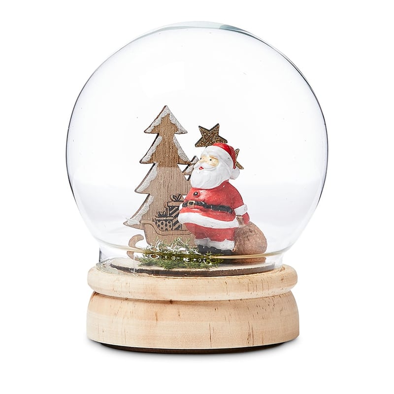 Festive Santa Dome Ornament