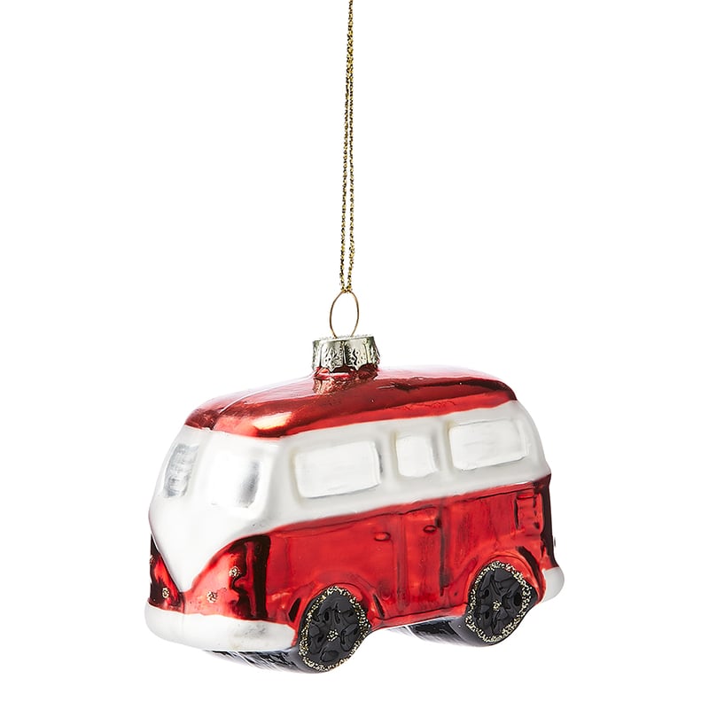 Antiqued Glass Red Combie Ornament