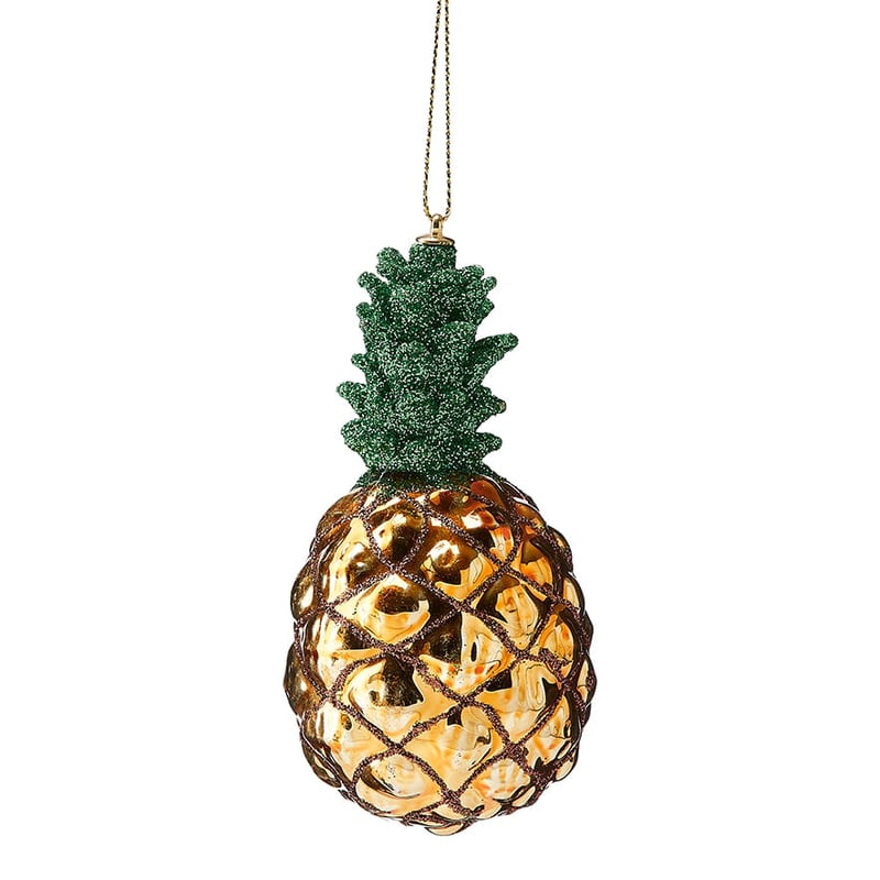 Antiqued Glass Pineapple Ornament