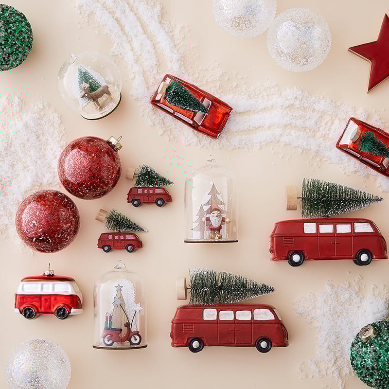 Dome Glass Vespa Cylinder Ornament