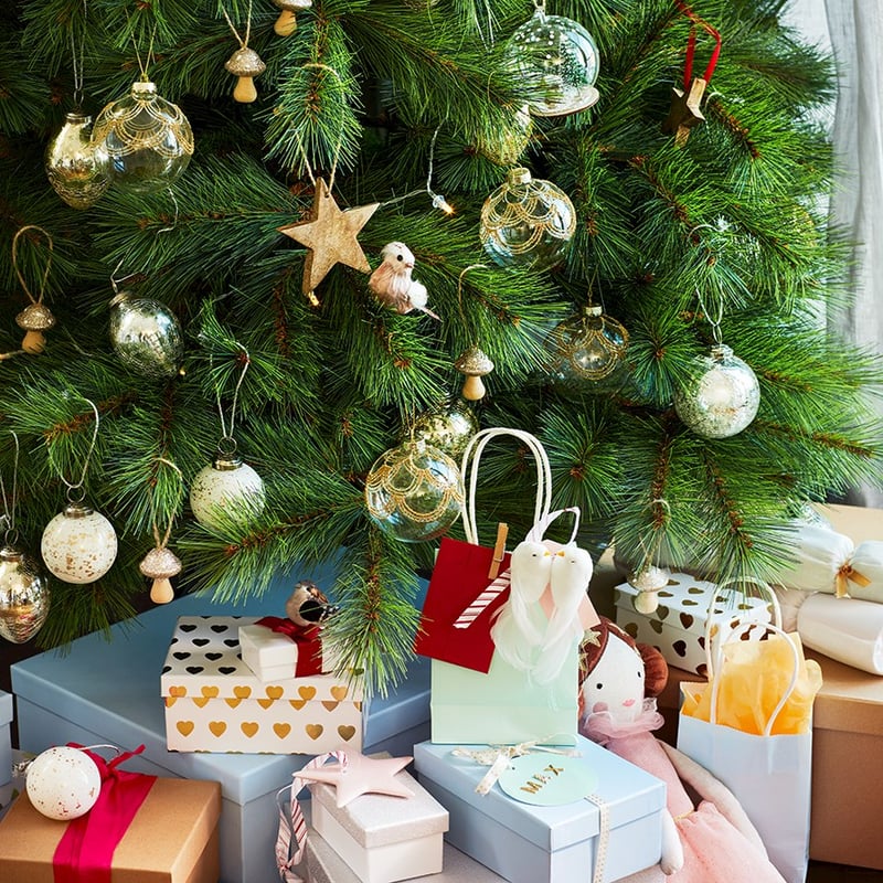 Hanging Champagne Mushroom Ornaments Pack of 6