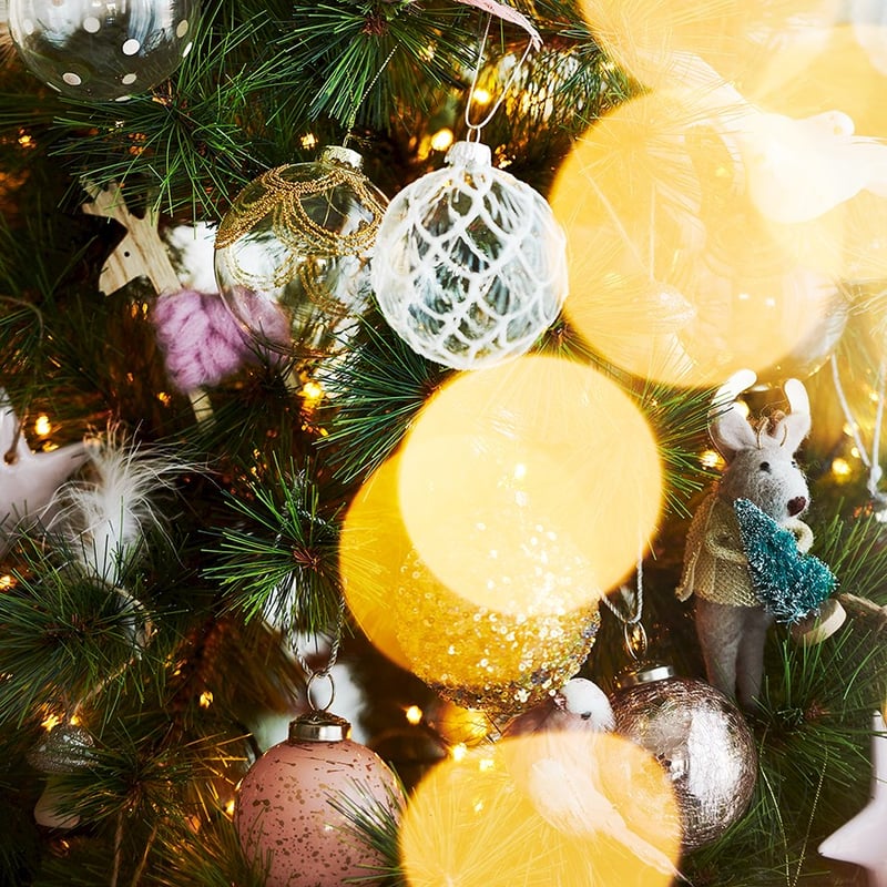 Hanging Pink Woollen Deer Ornament