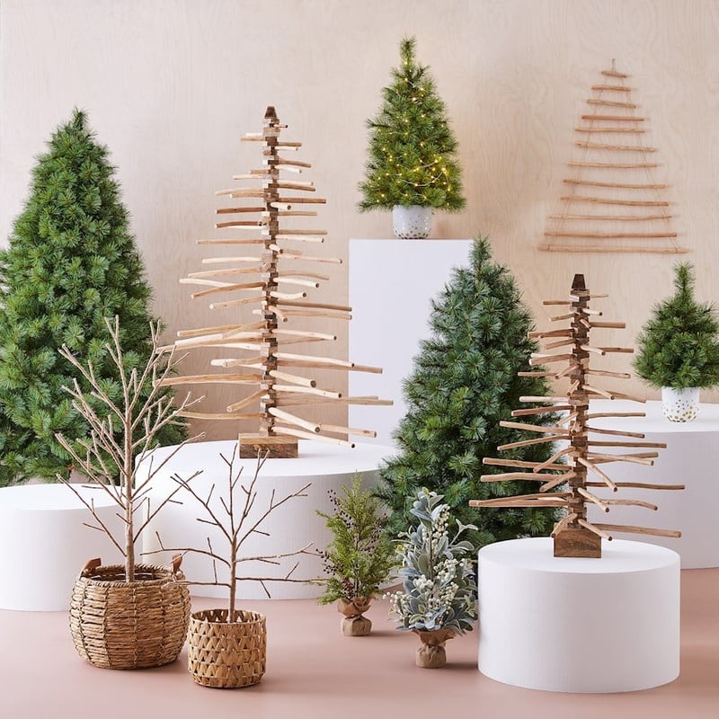 Natural Hanging Branch Christmas Tree