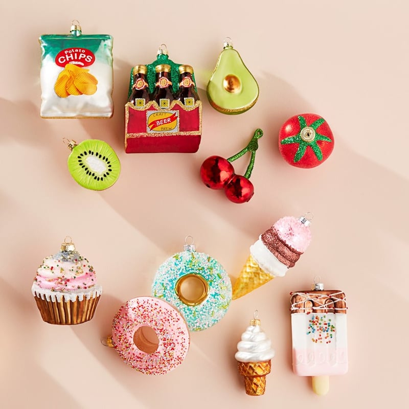 Aqua Donut Vintage Glass Decoration