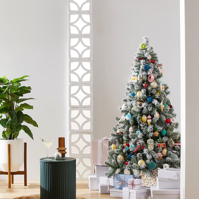 Aqua Donut Vintage Glass Decoration