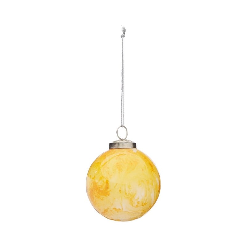 Marble Yellow Bauble