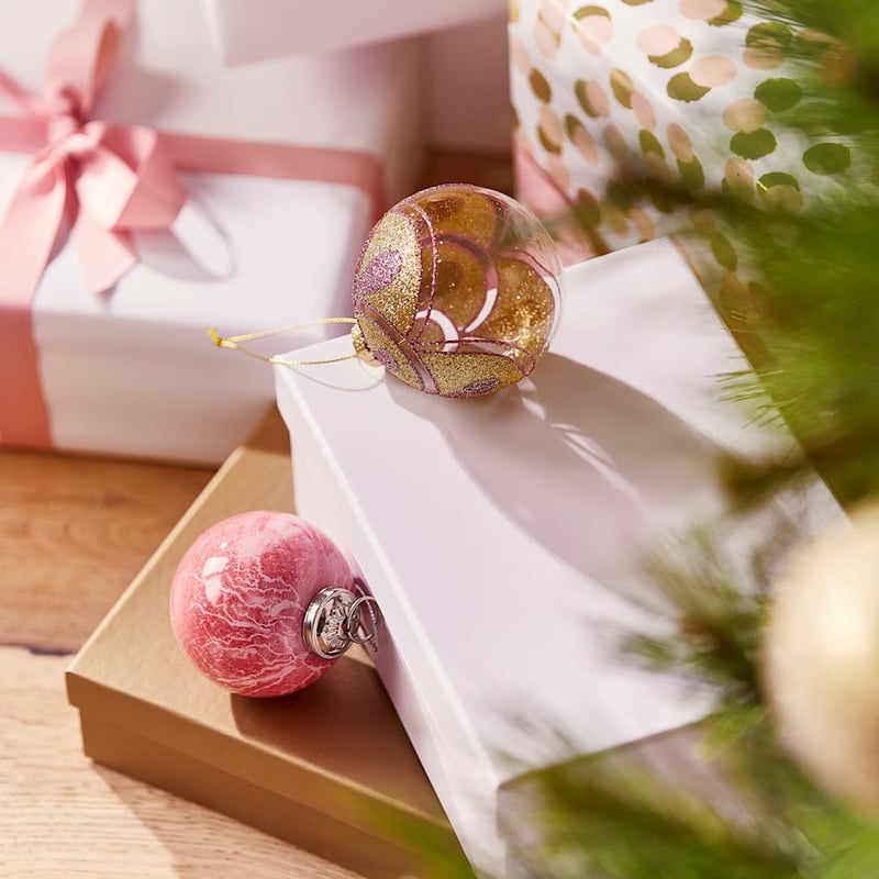 Marble Pink Bauble