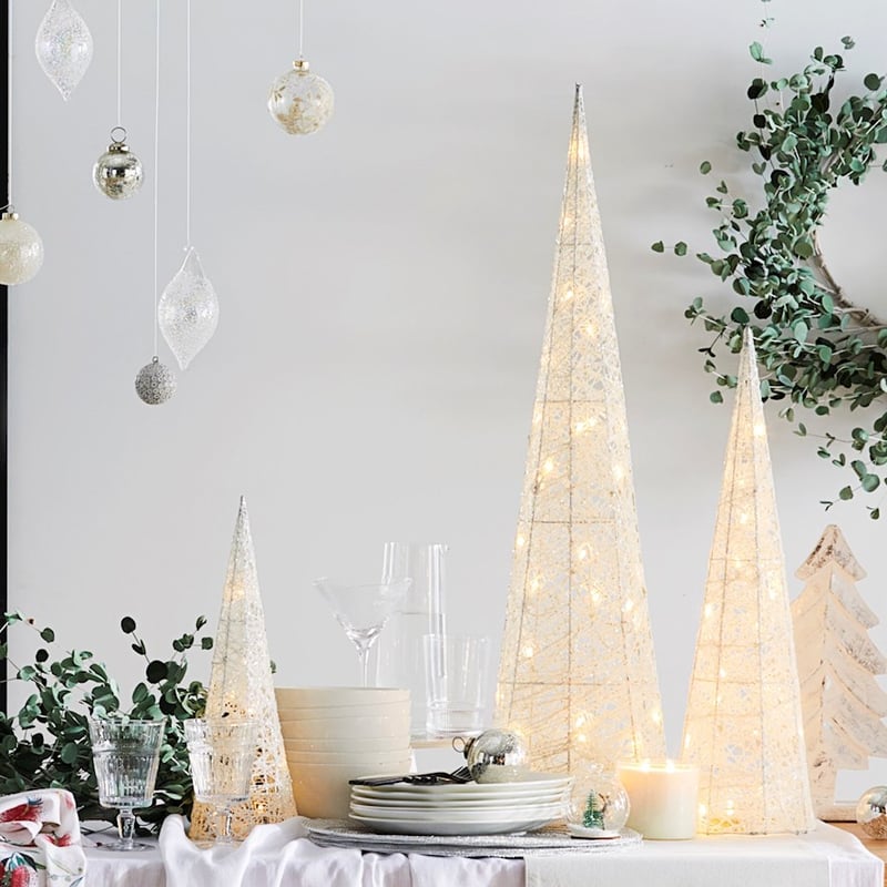 Cone Tree White Lights