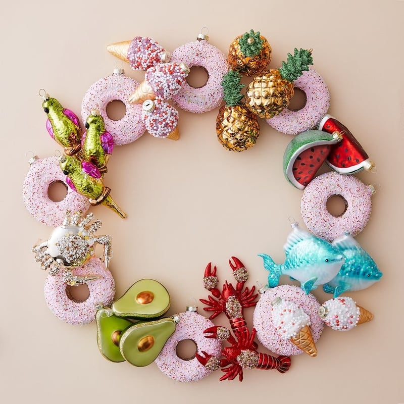 Antiqued Watermelon Glass Decoration