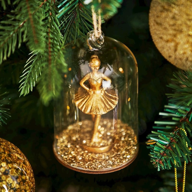 Ballerina Dome Glass Ornament