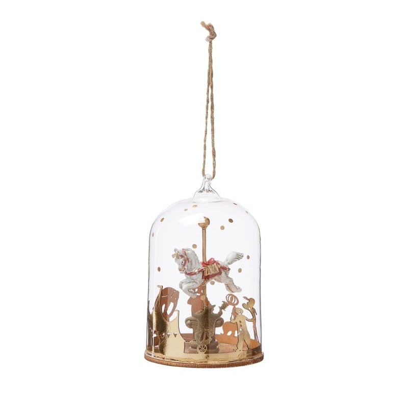 Carousel Dome Glass Ornament