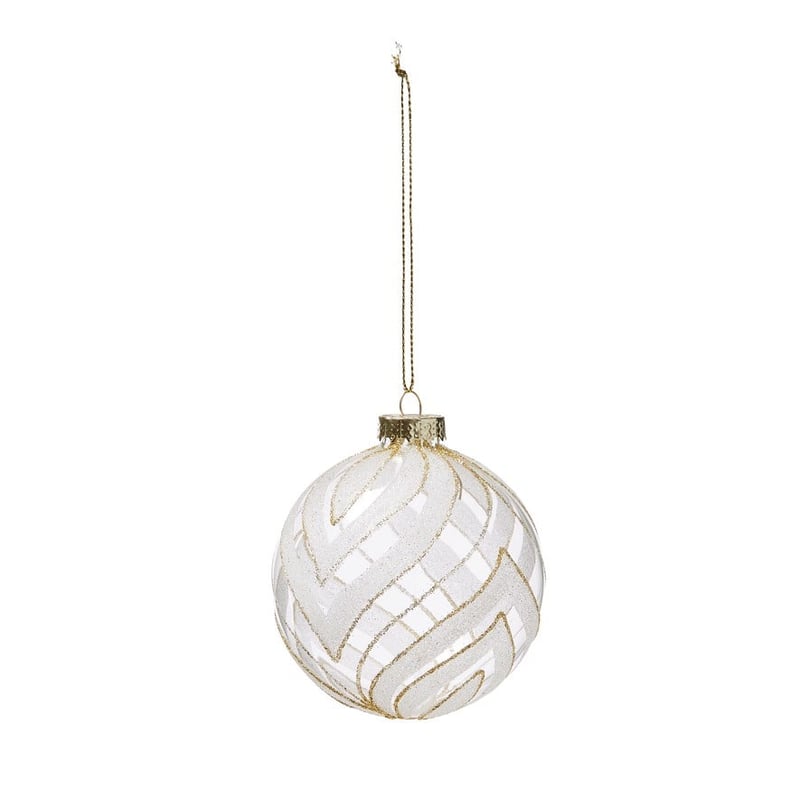 Baroque Gold & Clear Candlelight Bauble