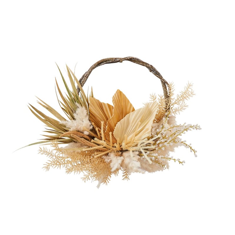 Boho Brown & Cream Fan Wreath