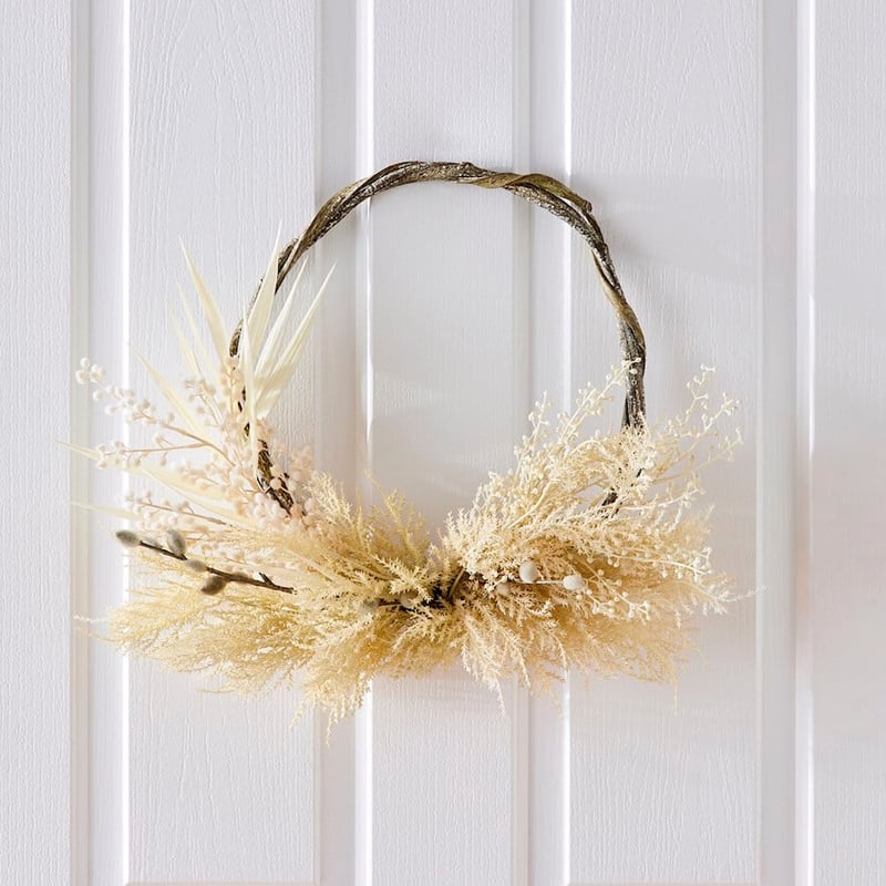 Boho Cream Cypress Wreath